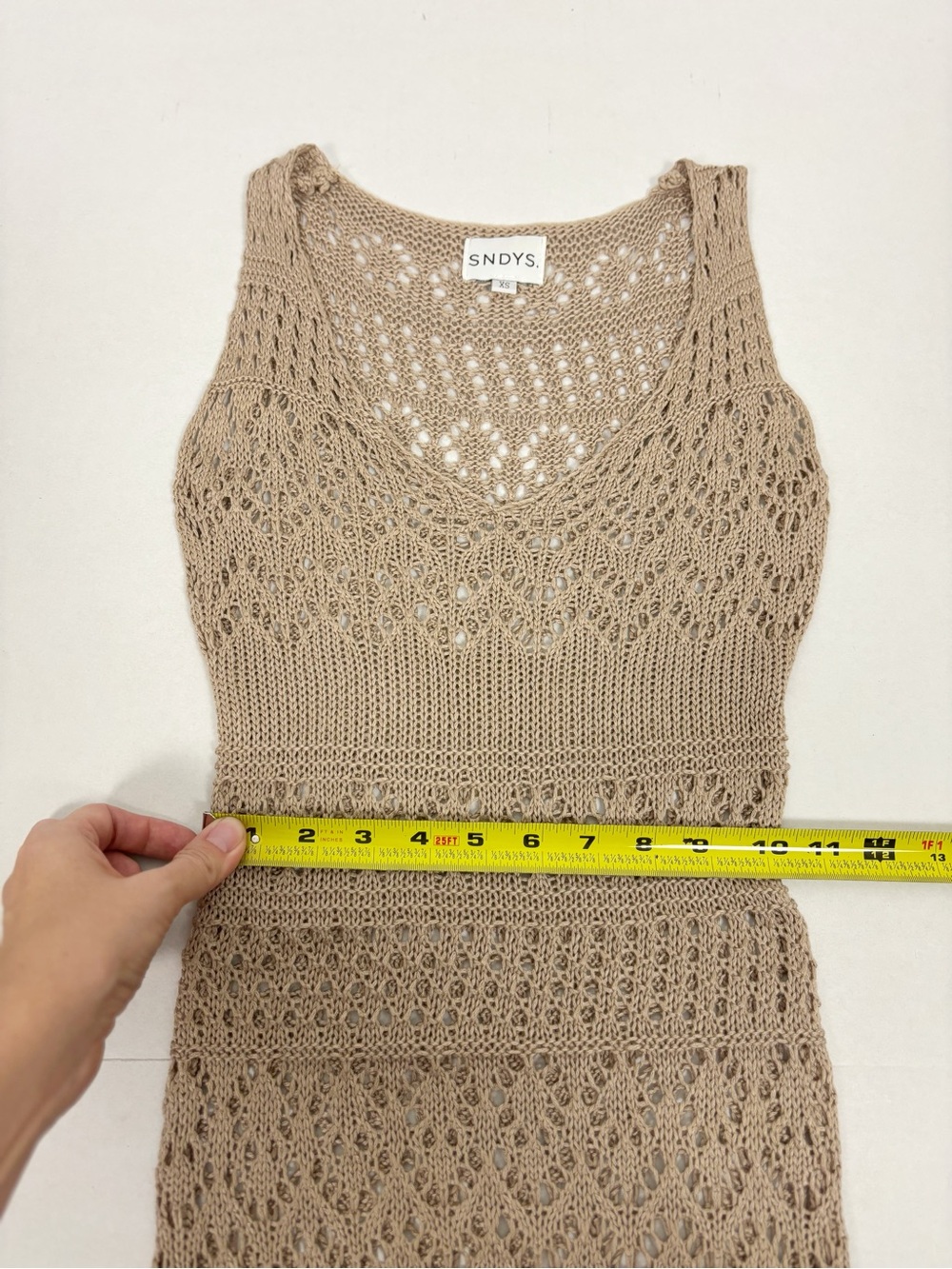 SNDYS Shona Maxi Dress in Mocha Size XS - Picture 9 of 10